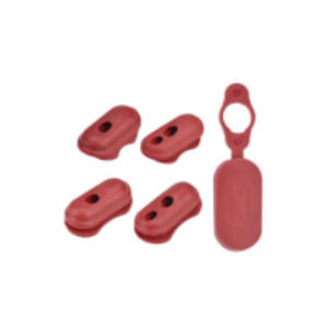 4*Cable Silicone Cap (Red)+1*Charging Port Silicone Plug（red)